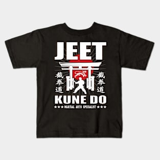 Cool Jeet Kune Do Martial Sports Design With Kanji Kids T-Shirt